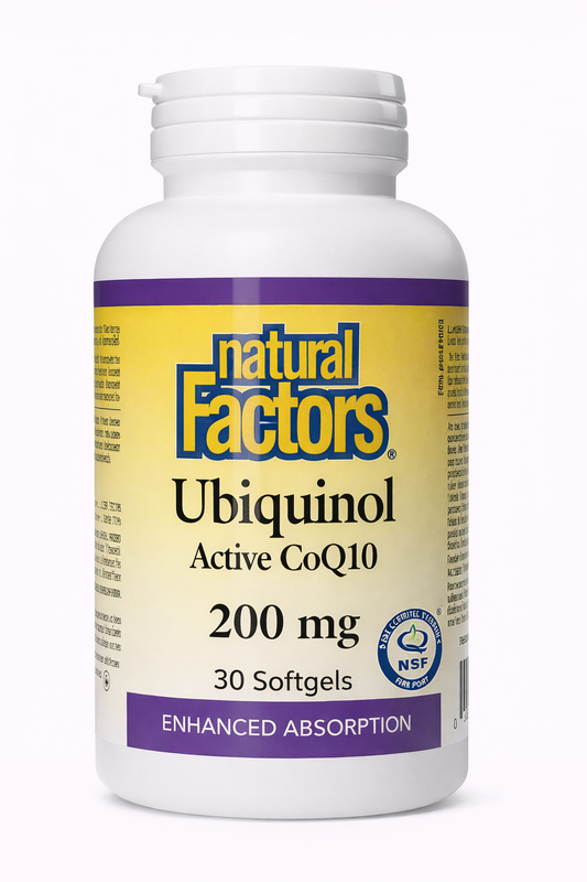 Natural Factors Ubiquinol Active CoQ10 200mg 30 Softgels