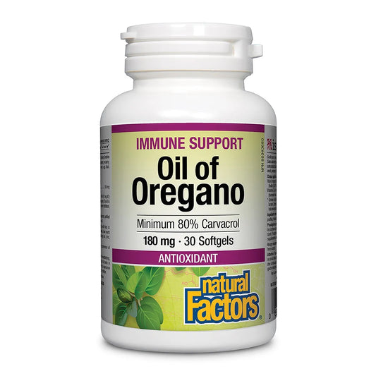 Oil Of Oregano 180mg 30 softgels Natural Factors