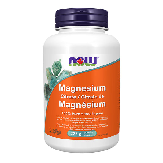 Now Magnesium Citrate Powder 227g