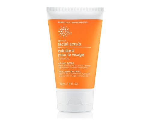 Earth Science Facial Scrub Apricot 118mL - Vegan and Cruelty Free