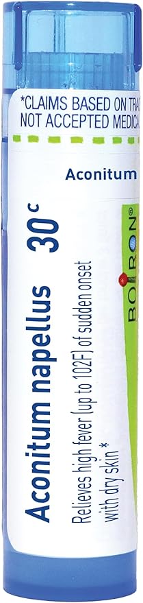 Boiron Aconitum Napellus 30C Homeopathic Medicine for Fever - 80 Pellets