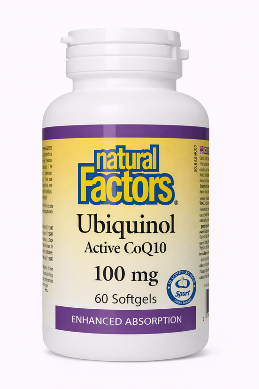 Natural Factors Ubiquinol Active CoQ10 100mg 60 Softgels