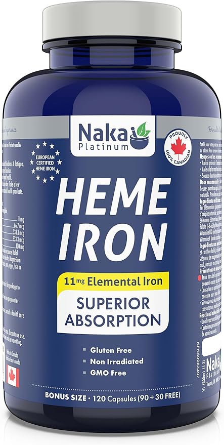 Naka Heme Iron 120 Caps
