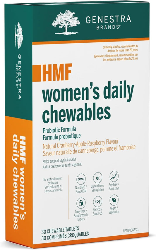 HMF Womens Daily Chewables Probiotic 30 Tab