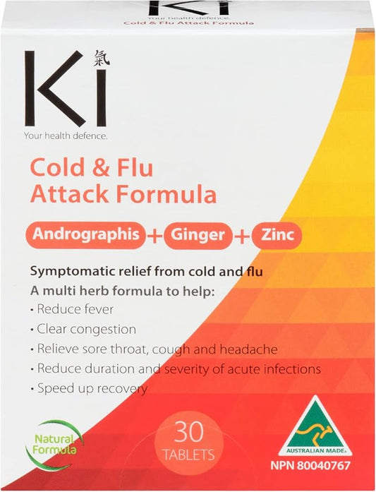 Ki Cold & Flu 30 Tablets Attack Formula