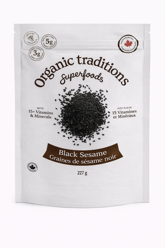Organic Traditions Black Sesame Seeds 227g