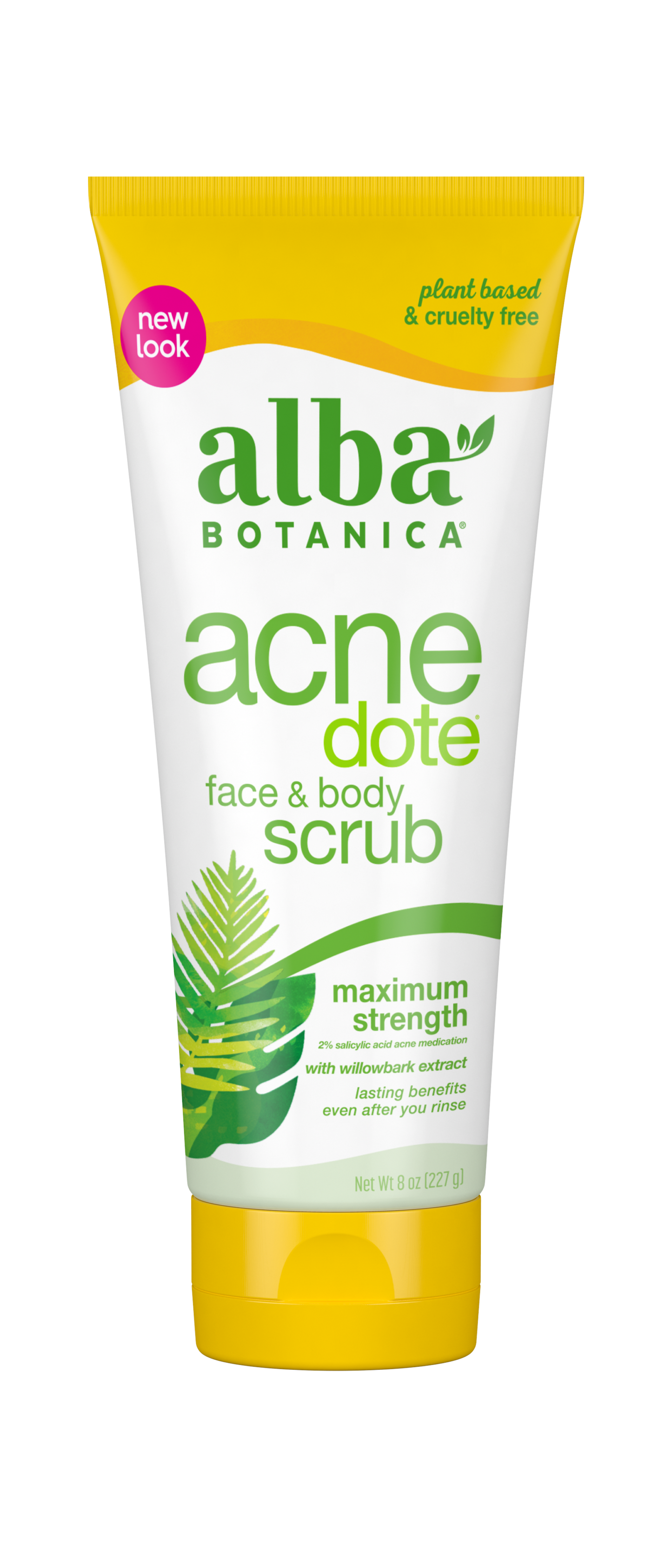 Alba Botanica Acnedote Face & Body Scrub, 227g