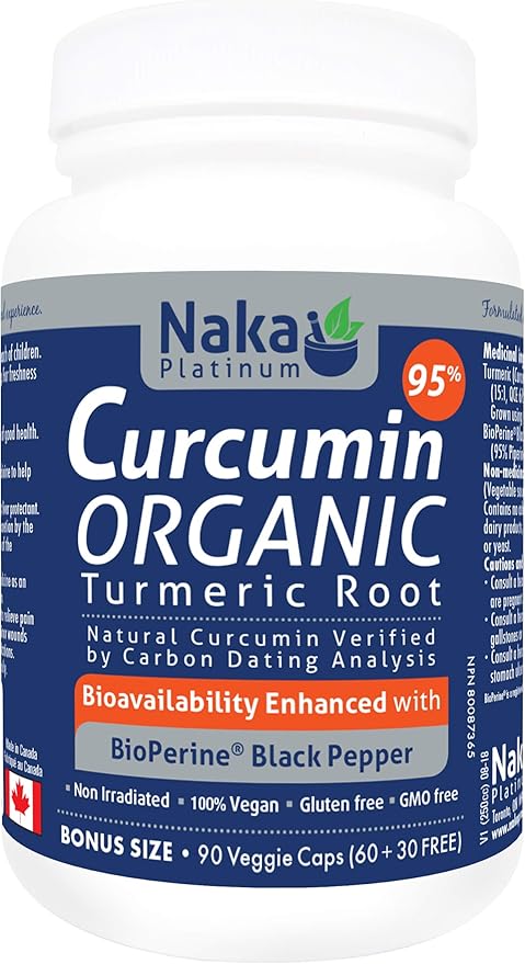 Naka Organic Curcumin 90 Caps