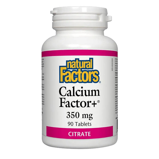Natural Factors Calcium Factor+ 350mg Citrate 90 Tablets