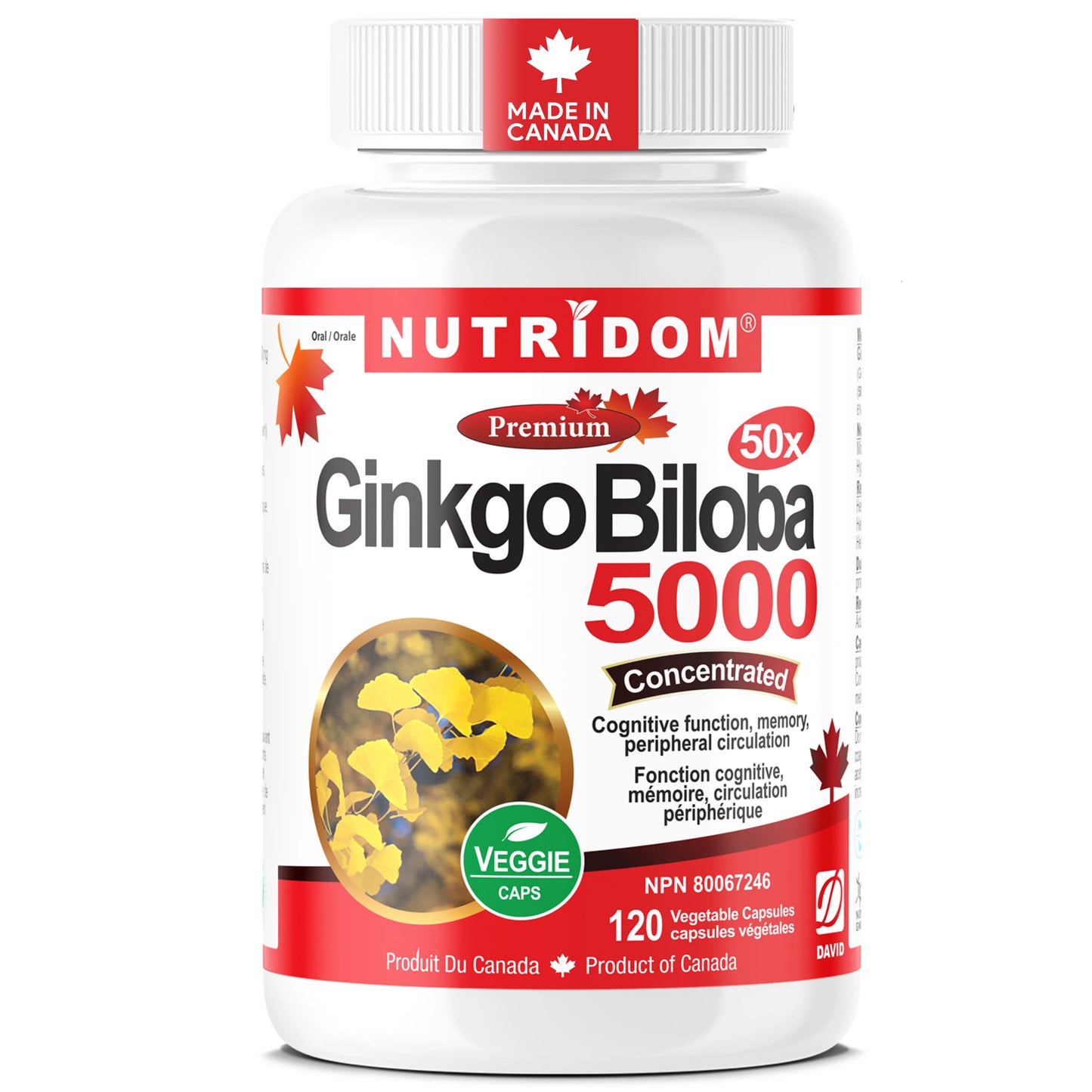 Ginkgo biloba 5000 120Vcaps