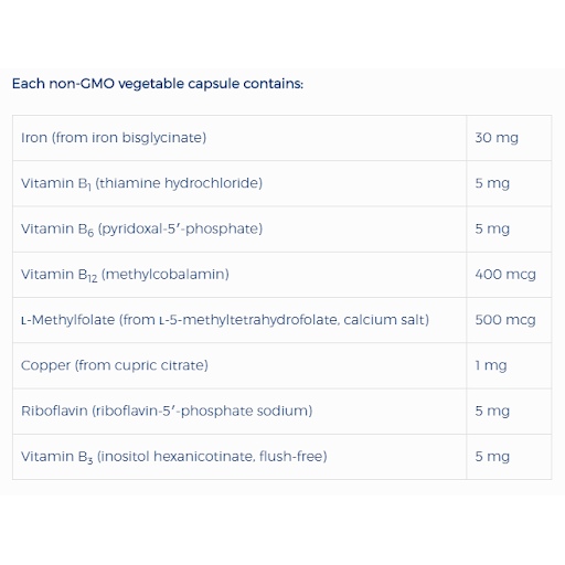 NFH IRON SAP 60 CAPSULES