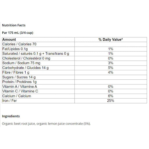 Org Beet Juice (Root) 946mL ECO1