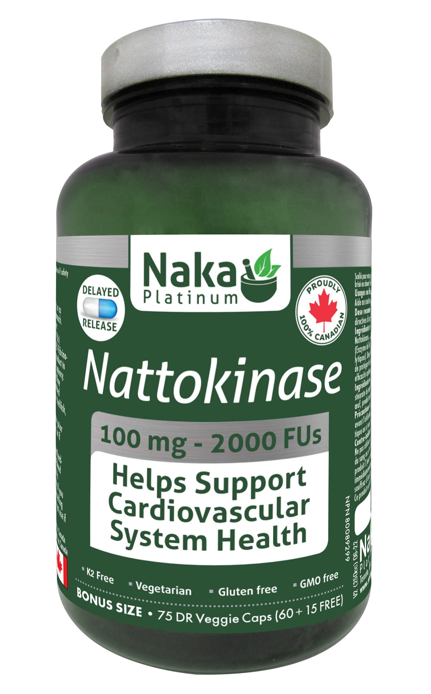Naka P Nattokinase 100mg 75vcap