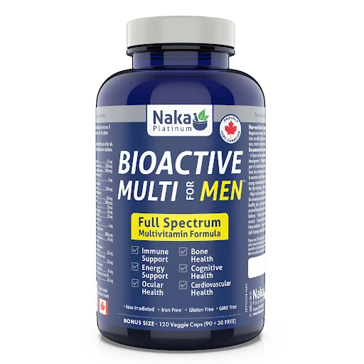 Naka P BioActive Men's Multi 120 vcaps * see 3+1 d
