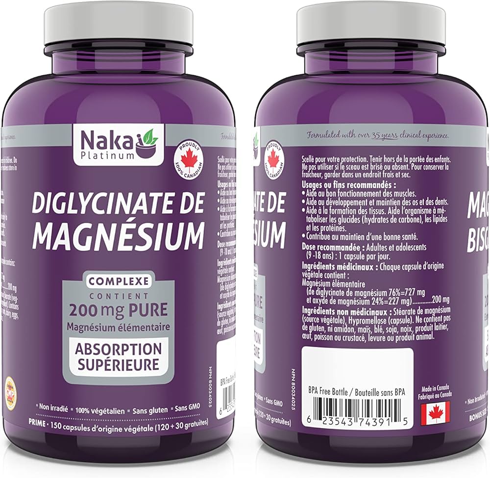 Naka P Magnesium Bisglycinate 200mg 150vcap