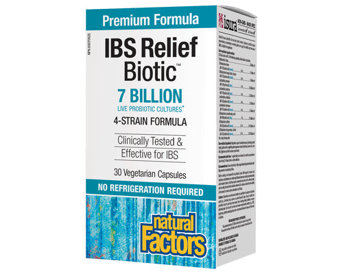 Natural Factors IBS Relief 7 Billion 30 Cap