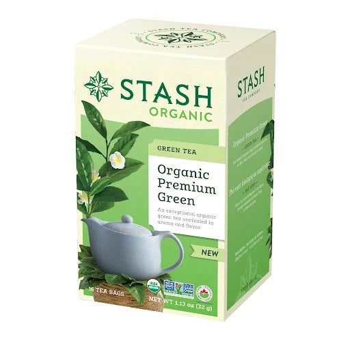 Stash Organic Premium Green 16 Tea Bags