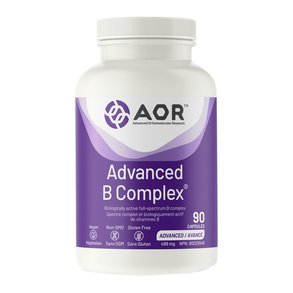 AOR Advanced B Complex 499mg 90 Capsules