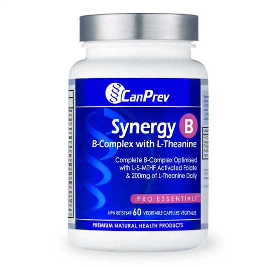 CanPrev Synergy B 60 Veggie Caps - No Artificial Colors, No Artificial Flavors, Helps with Energy Support