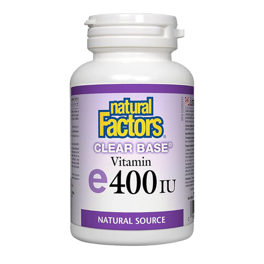 Natural Factors, Vitamin E, clear base, 180 softgels