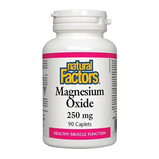 Magnesium Oxide 250mg 90caps Natural Factors