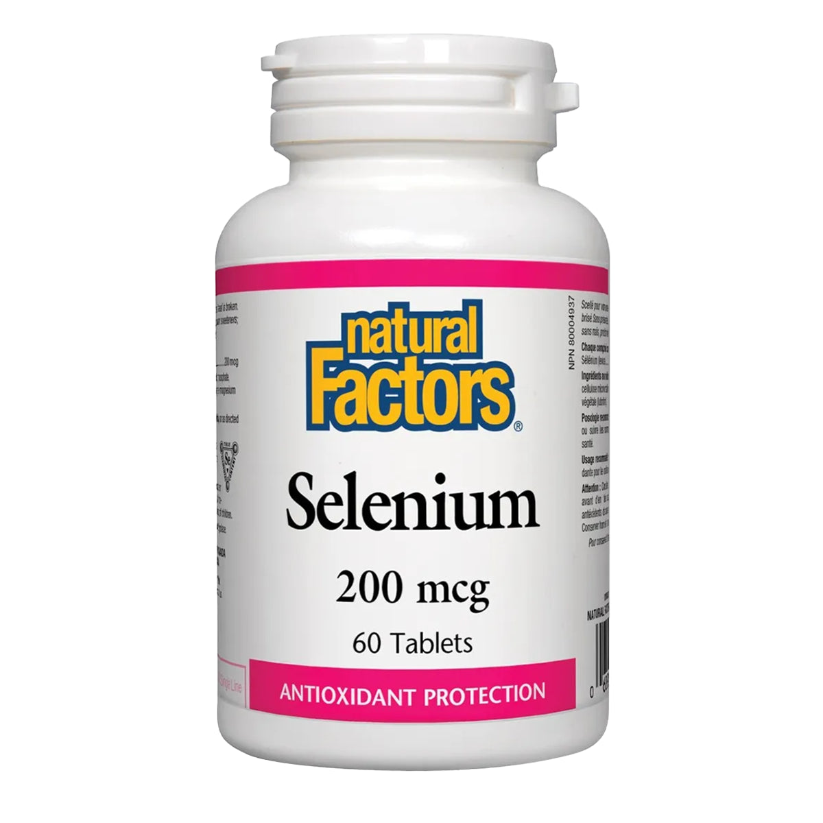 Natural Factors Selenium 200mcg 60 Tablets - Vegan, Non-GMO, Helps with Immune Support, Digestive Health, Heart and Cardiovascular Health