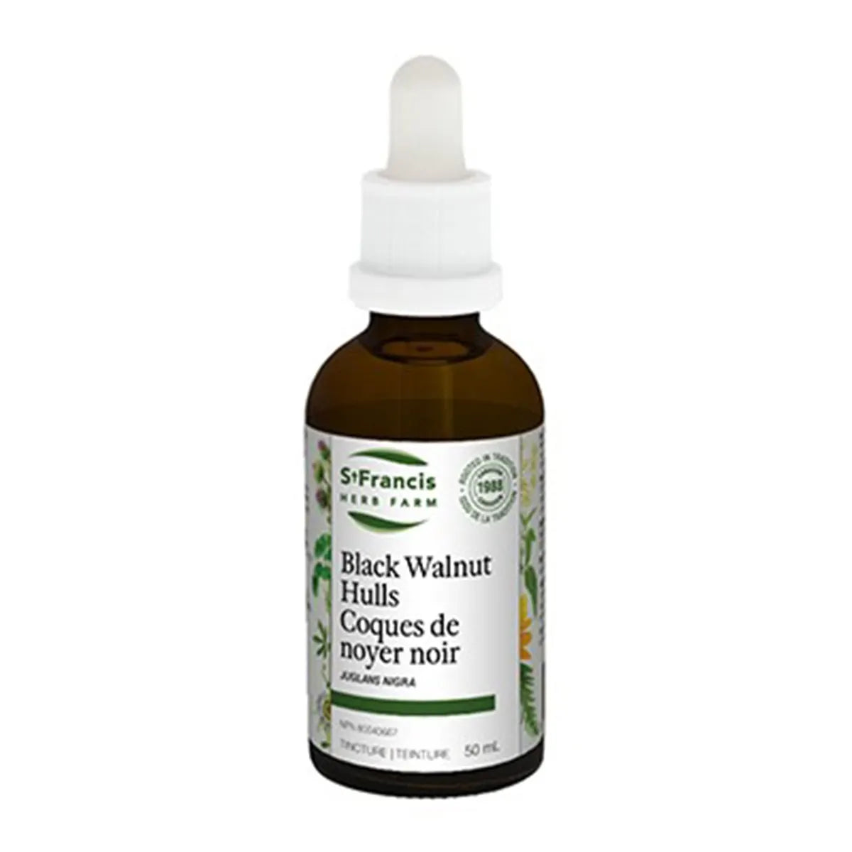St. Francis Black Walnut Hulls 50mL - Vegan and Non-GMO