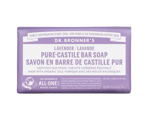 Dr. Bronner's Pure-Castile Bar Soap Lavender 140g