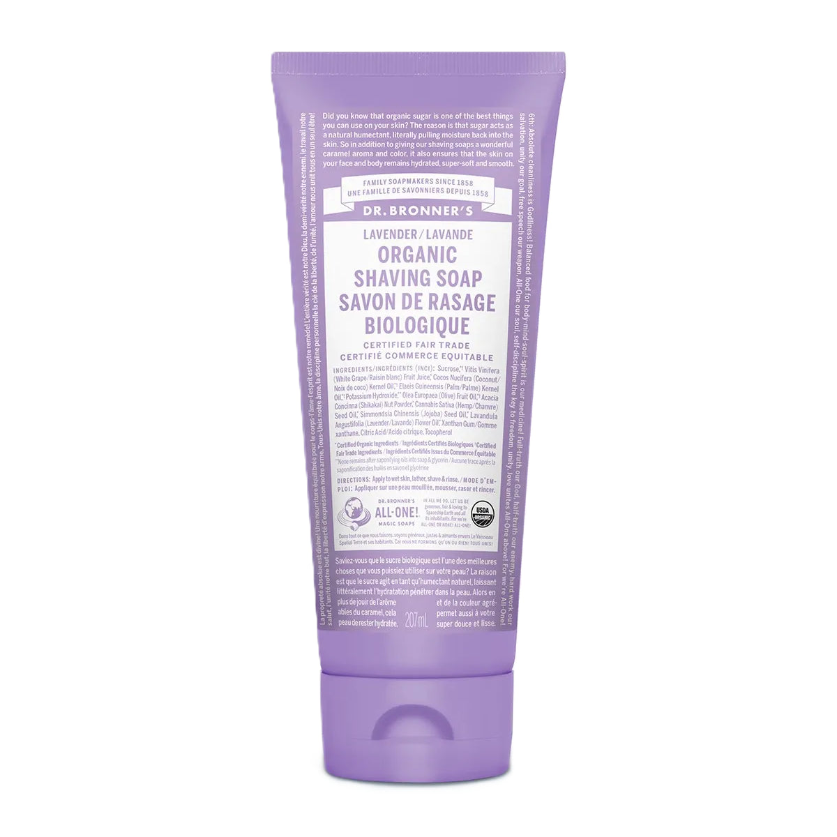 Dr. Bronners Organic Shaving Soap Lavender 207mL