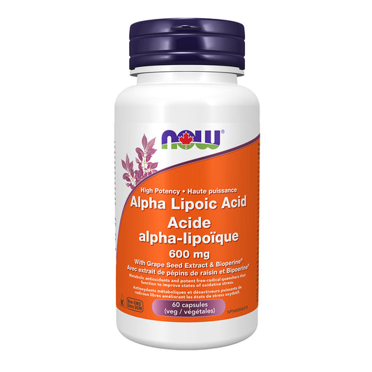 Now Alpha Lipolic Acid 600 Mg 60 Cap