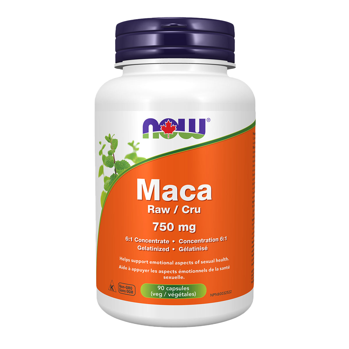 NOW Maca 6:1 Ext 750mg 90vcap
