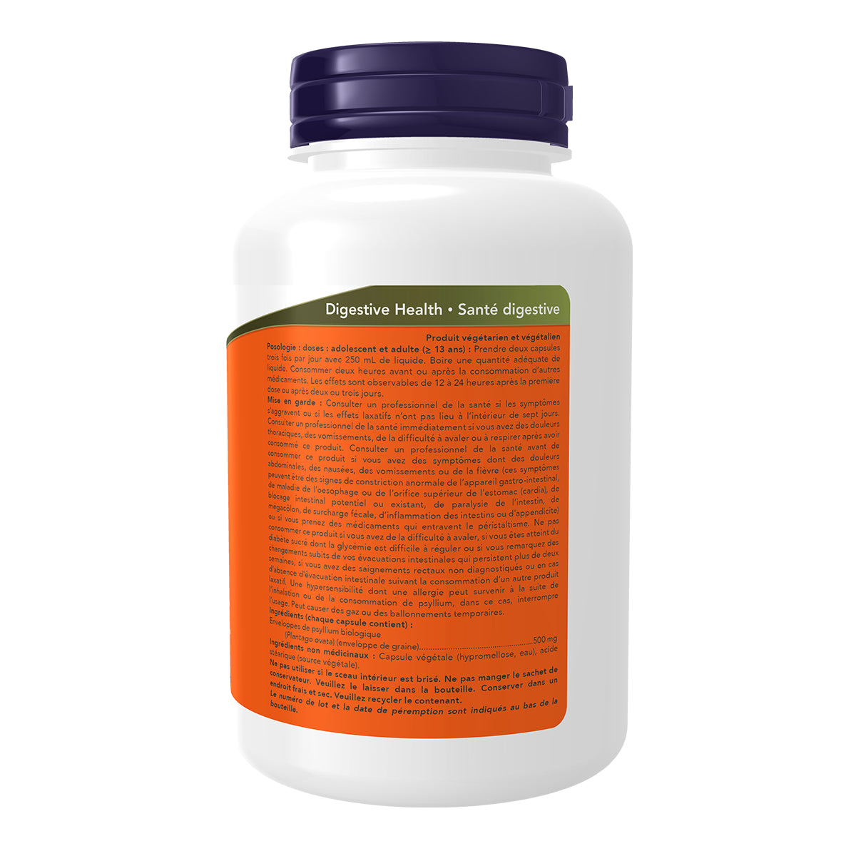 Now Psyllium Husk 500mg 200vcap