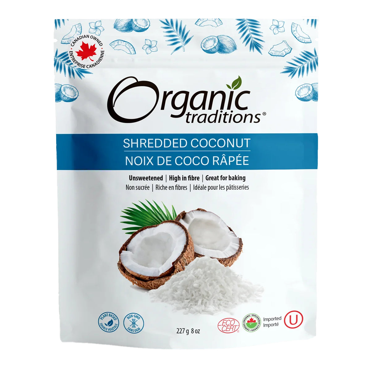 Organic Traditions Shredded Coconut 190g