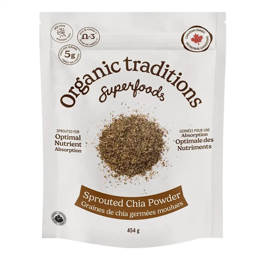 Organic Traditions Sprouted Chia Seed Powder 454g