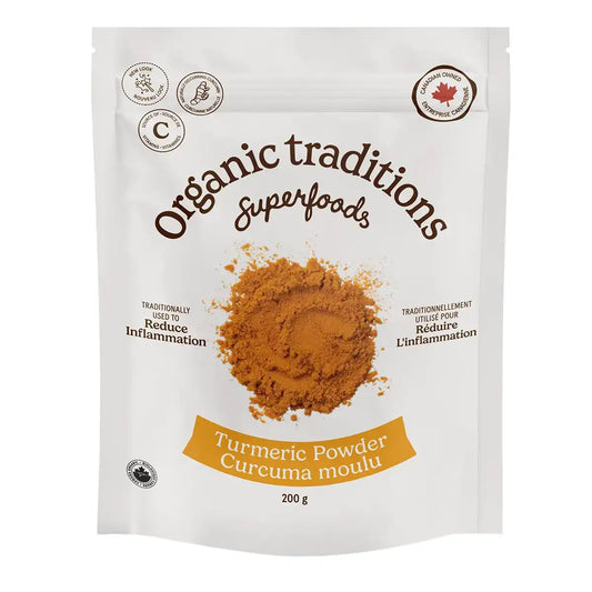 Organic Traditions Turmeric Powder 200g - Organic, Plant Based, Helps with Inflammation