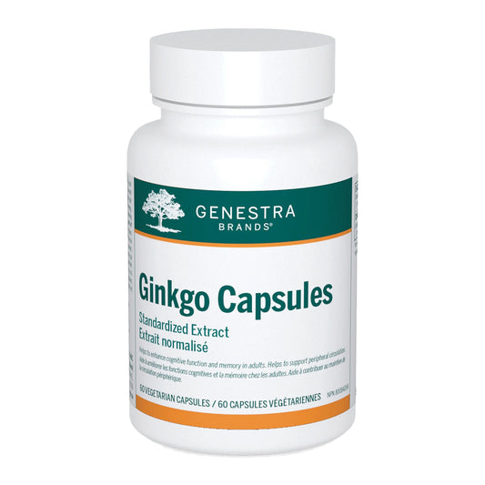 Genestra Ginkgo Capsules 60 Veggie Caps