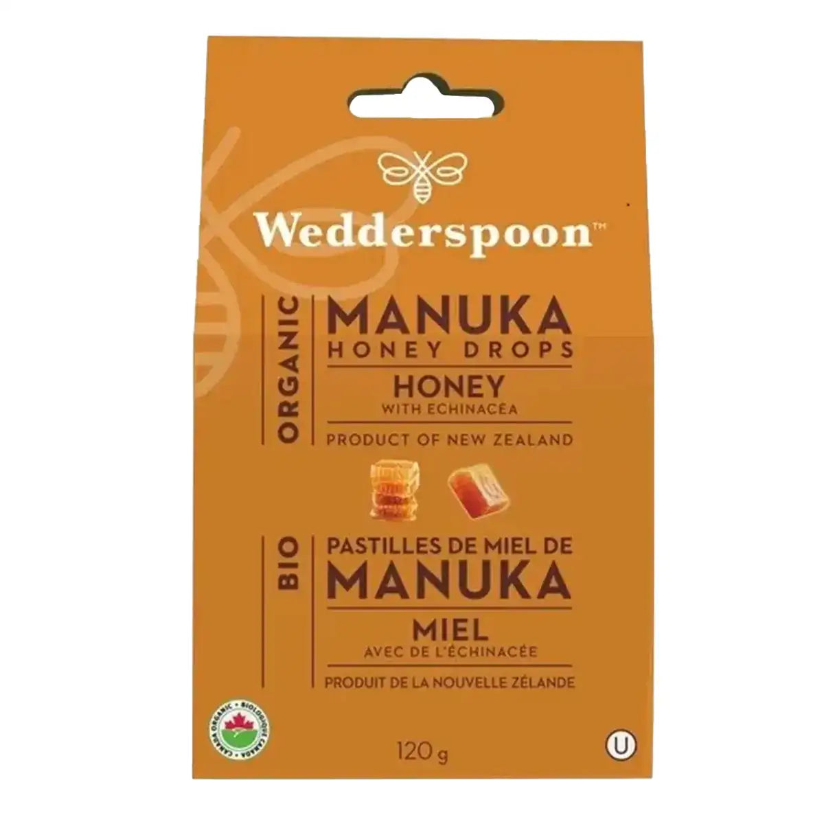 Wedderspoon Organic Manuka Honey Drops 120g