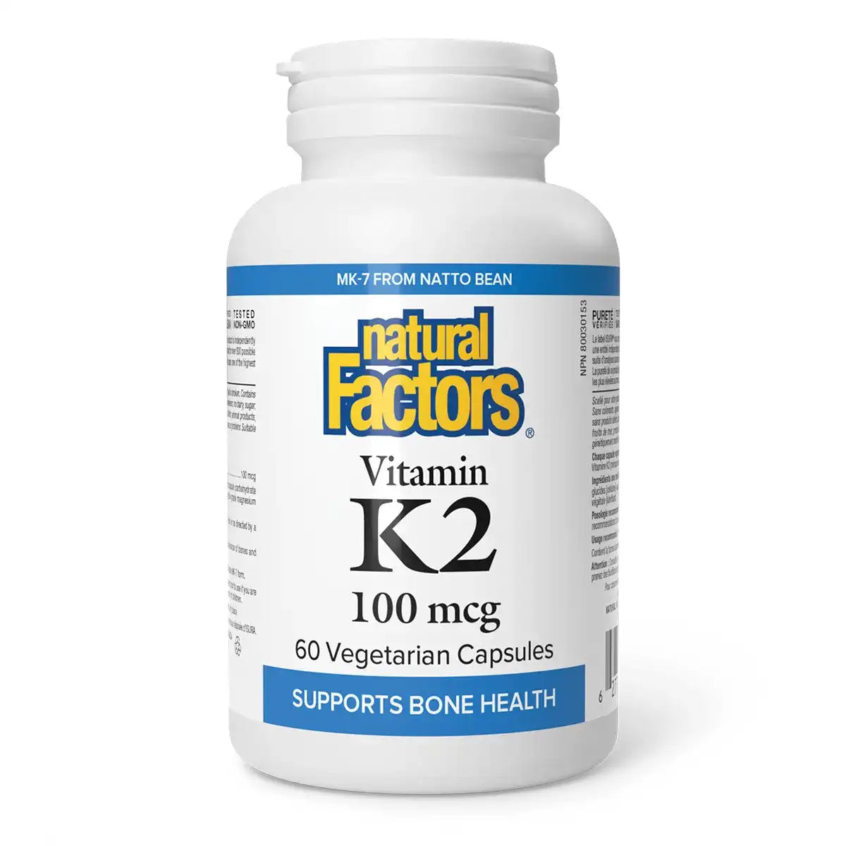 Natural Factors Vitamin K2 100mcg 60 Veggie Caps