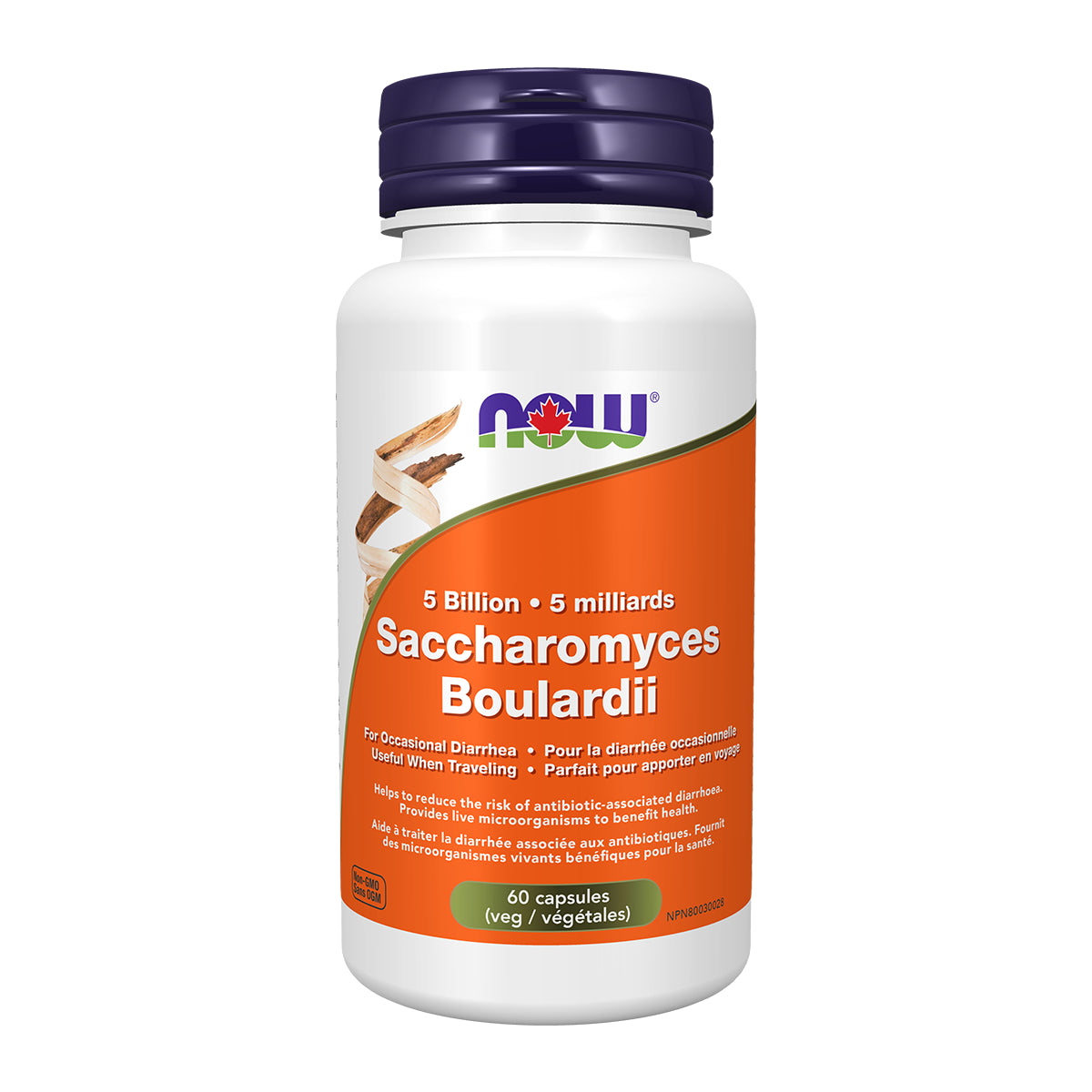 NOW Sacharomyces Boulardii 5 Billion 60 Veggie Caps