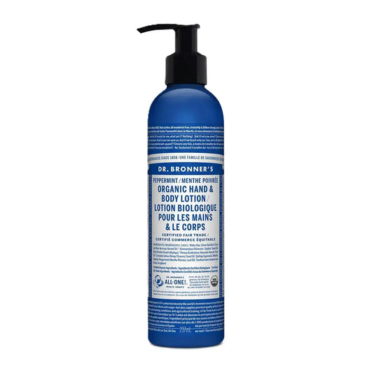 Dr. Bronners Organic Hand & Body Lotion Peppermint 237mL - Organic and Vegan