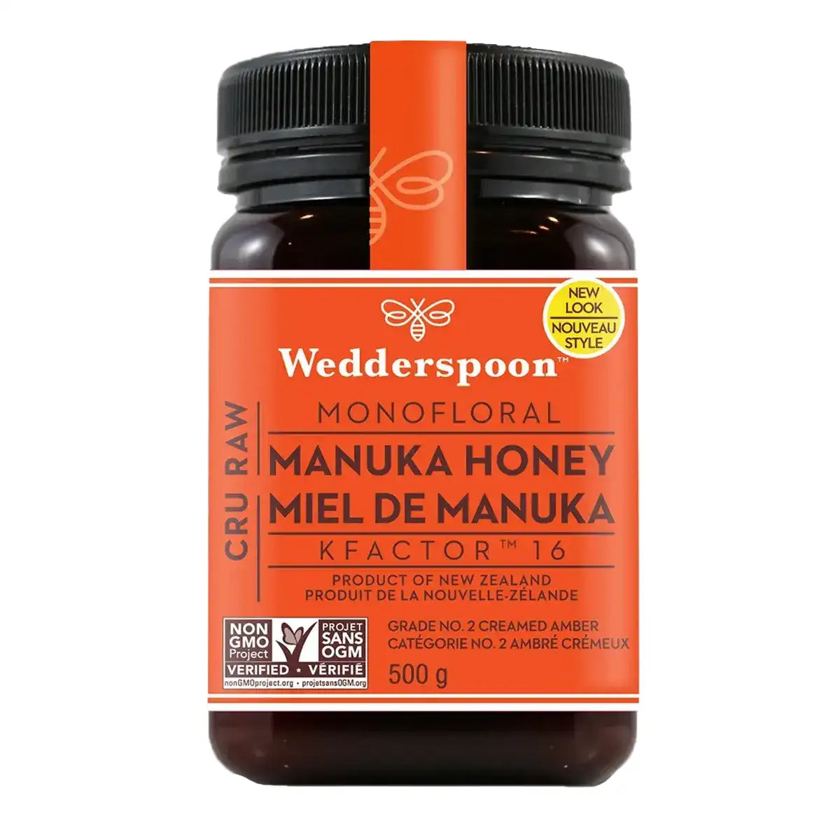 Wedderspoon Raw Manuka Honey Kfactor16 500g