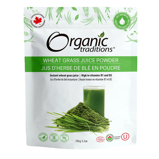 Organic Traditions Organic Wheat Grass Juice Powder 150g