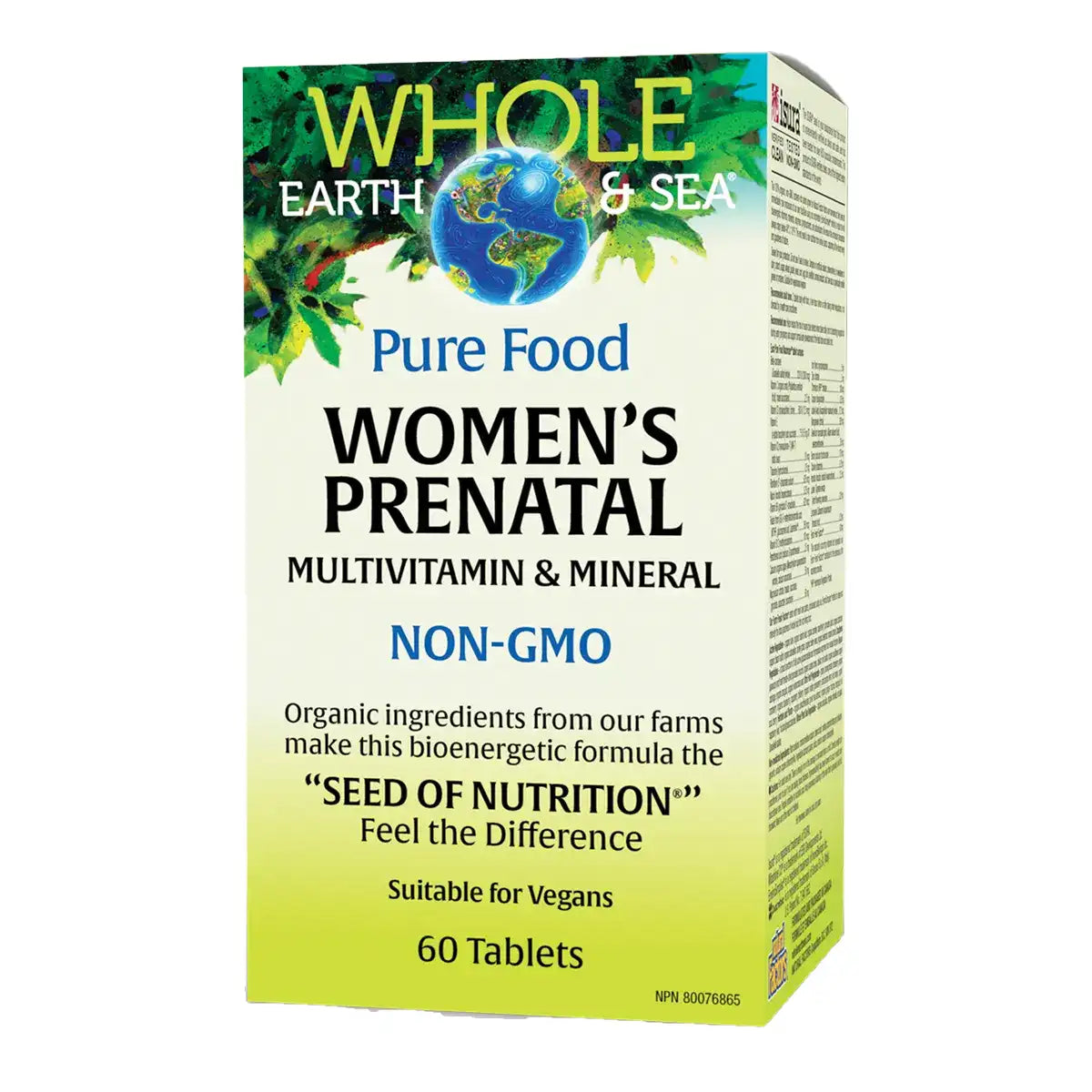 Whole Earth & Sea Multivitamin & Minerals Womens Prenatal 60 Tablets - Vegan and Non-GMO