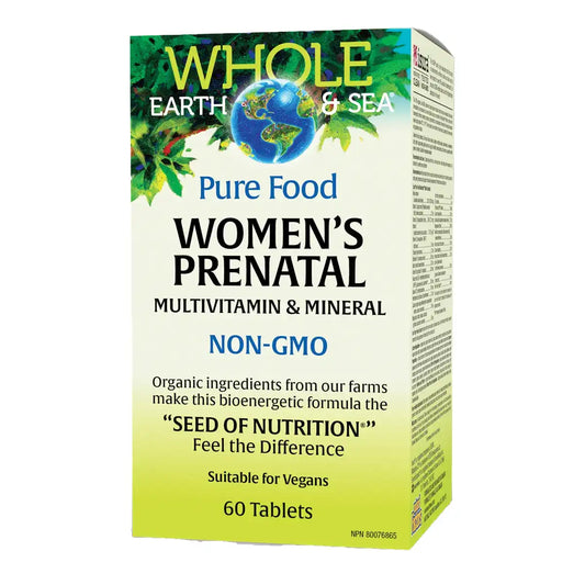 Whole Earth & Sea Multivitamin & Minerals Womens Prenatal 60 Tablets - Vegan and Non-GMO