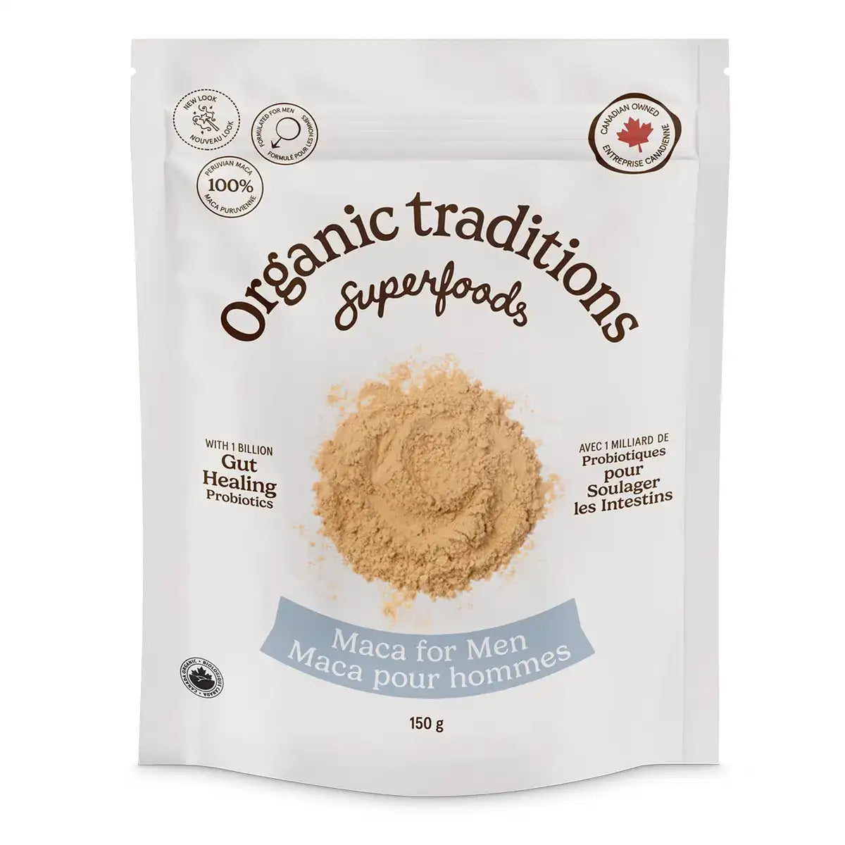 Organic Traditions Maca For Men With Probiotics 150g