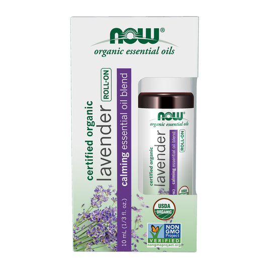 NOW Organic Lavender EO Roll-On 10mL