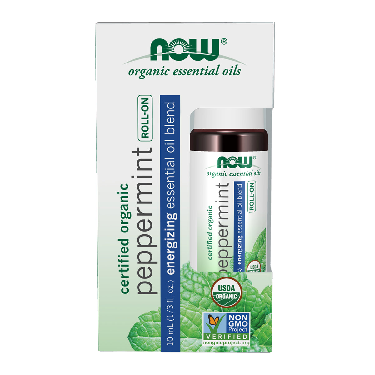 NOW Organic Peppermint EO Roll-On10mL