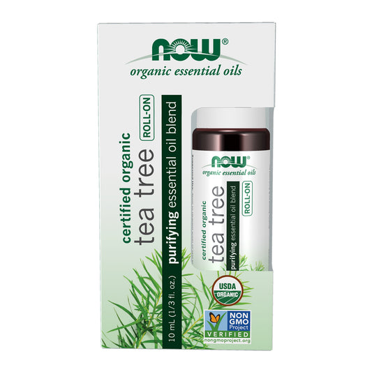 NOW Organic Tea Tree EO Roll-On 10mL