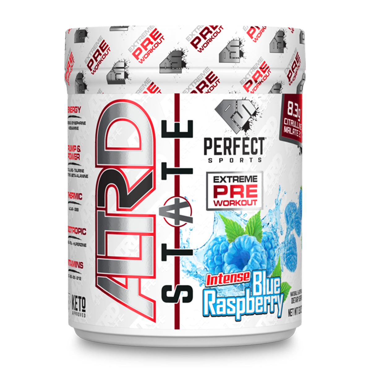 Perfect Sports Altrd State Intense Blue Raspberry 40 Servings
