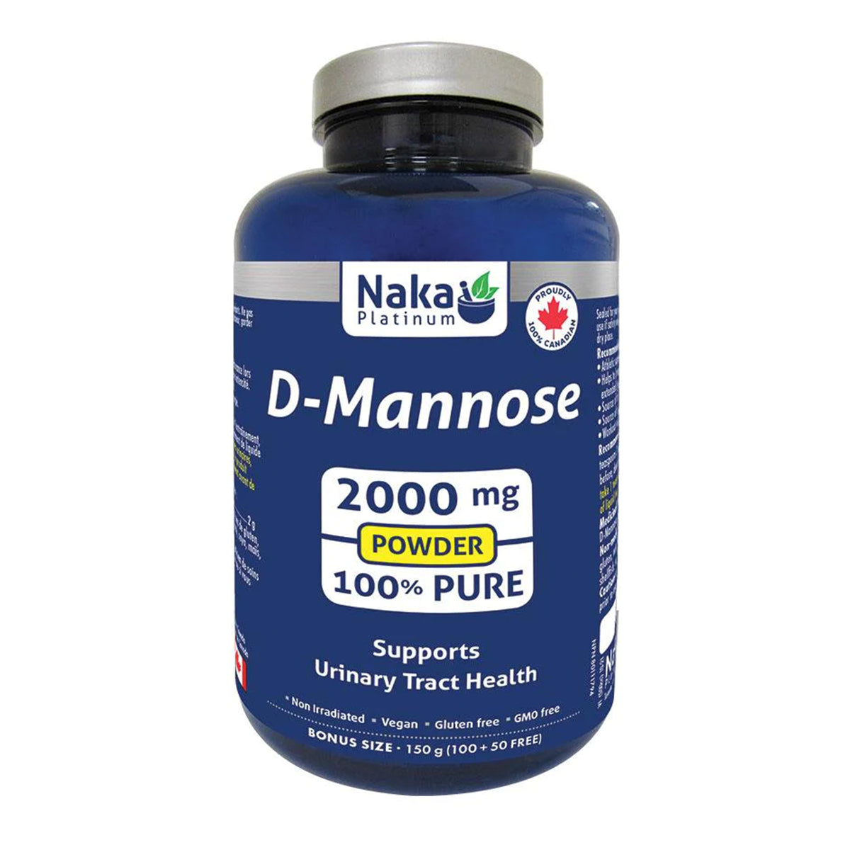 Naka P D-Mannose 2000mg 150g pwd